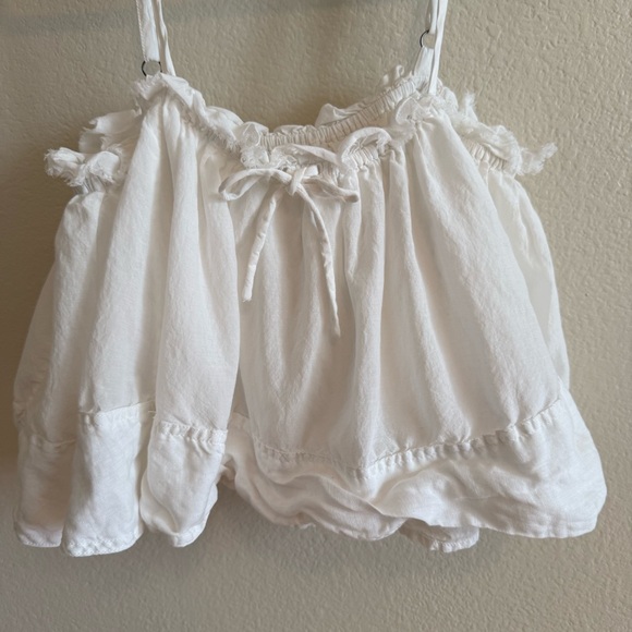 Pilcro Elegant White Ruffled Chemise - Picture 4 of 12
